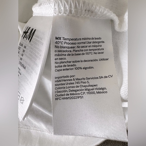 Thierry Mugler x H&M Women’s White Logo Designer Star Printed T-Shirt Medium NWT - Picture 10 of 16